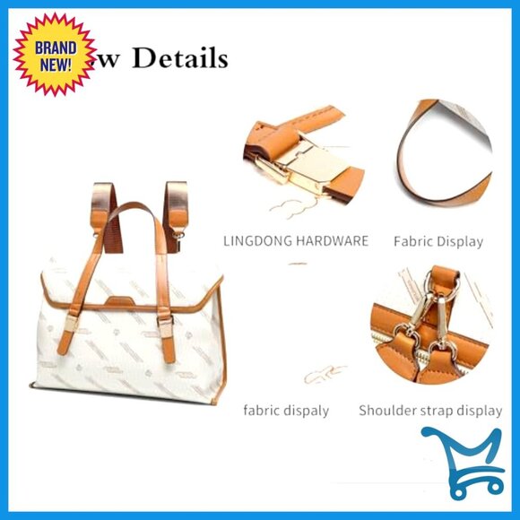 Large PU Leather Backpack Purse Convertible Shoulder Bag Vintage Satchel main image 5